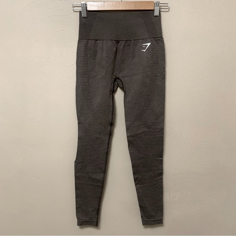Gymshark Vital Seamless 2.0 Leggings Brown Marl Size Small